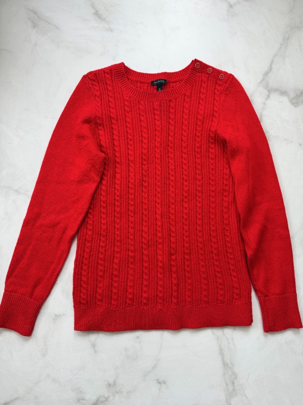 Talbots Cable Knit Sweater in Red - Size XS